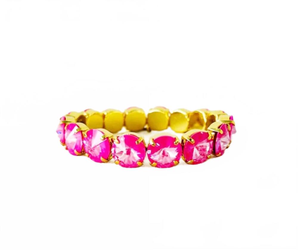 NEW TOVA women's croatia stretch bracelet in ultra fuchsia